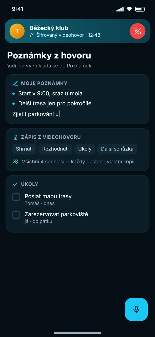 Z porady rovnou zápis