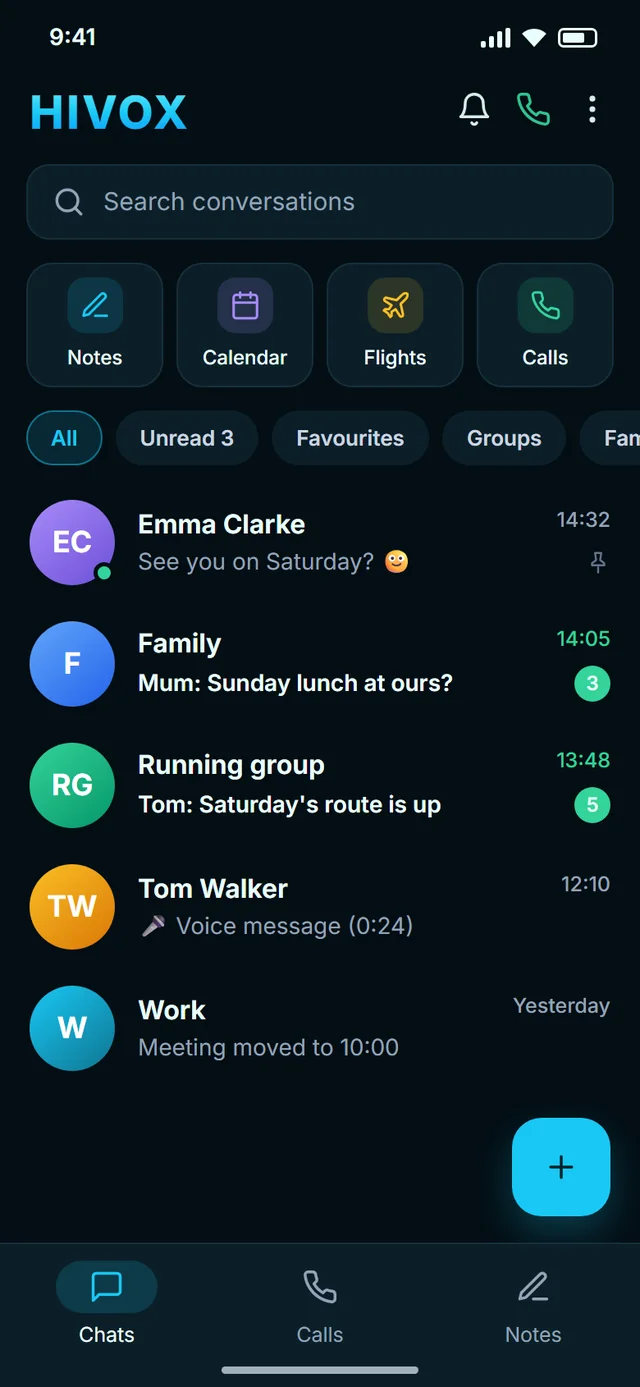 All your chats in one place