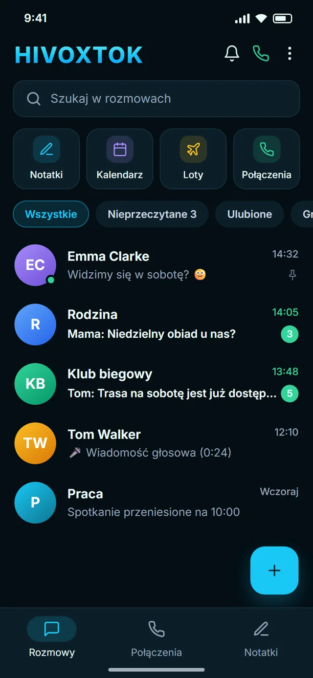 Wszystkie czaty w jednym miejscu